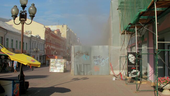 Снос исторической усадьбы на Арбате в Москве