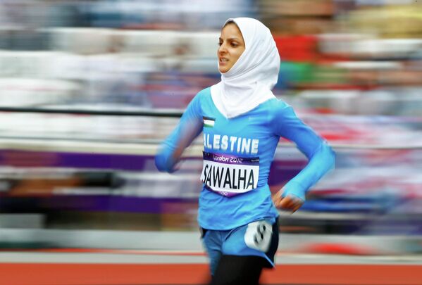 Палестинская спортсменка на Олимпийских играх в Лондоне