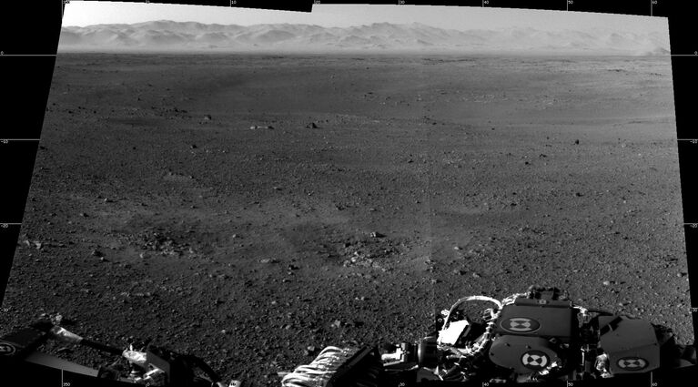 Снимок поверхности Марса, сделанный марсоходом Curiosity