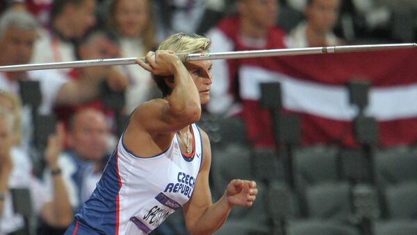 Чешская спортсменка Барбора Шпотакова, выигравшая золотую медаль
