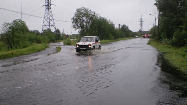 Последствия сильных дождей в Республике Карелия