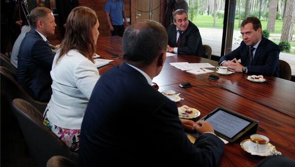 Встреча Д.Медведева с кандидатами на пост главы ЦИК Единой России