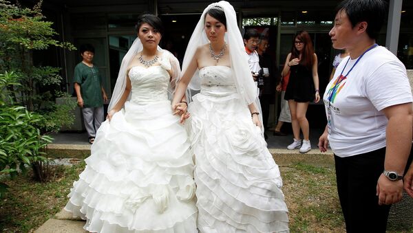 Первая буддистская однополая свадьба на Тайване