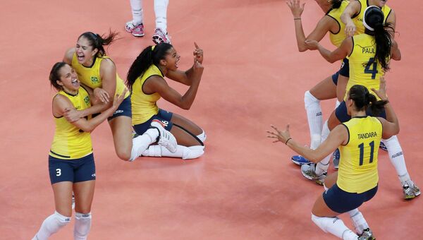 Бразильские волейболистки завоевали золотые медали Олимпиады