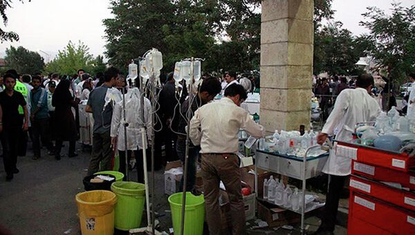 Помощь пострадавшим от землетрясения в Иране