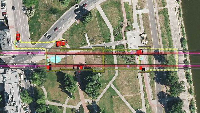 Пострадавший участок строящегося метрополитена в Варшаве