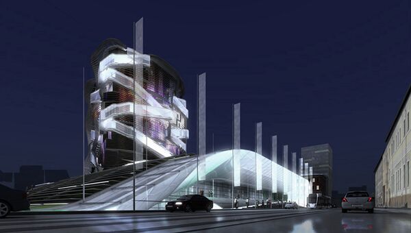 Здание будущего музейно-выставочного комплекса ГЦСИ