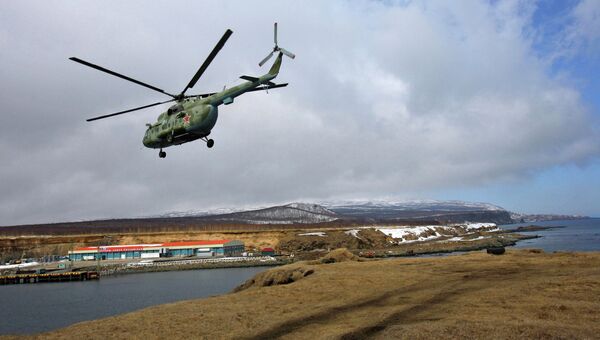 Военный вертолет Ми-8. Архивное фото