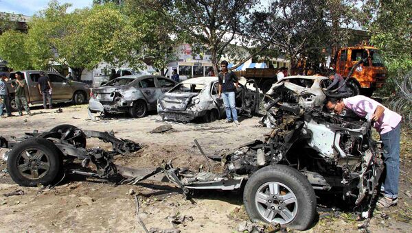 Последствия взрыва в провинции Паттани
