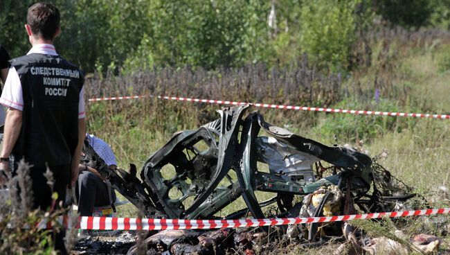 Взорвавшийся автомобиль с останками трех человек, предположительно, готовивших теракт, обнаружен в Татарстане