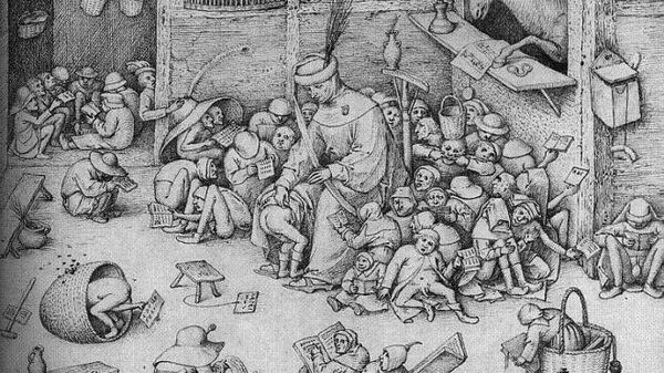 Питер Брейгель старший. Наказание в школе (1556)