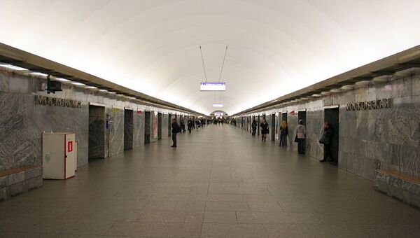 Станция Московская Петербургского метрополитена. Архивное фото
