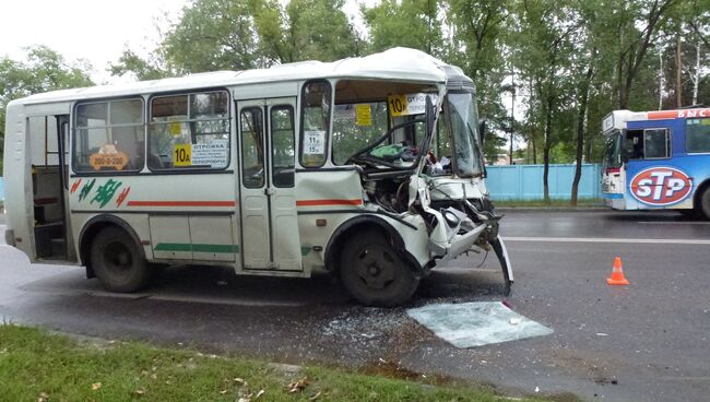 ДТП в Воронеже с участием автобуса