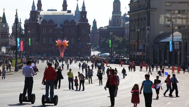 В День города Москвы на Тверской улице