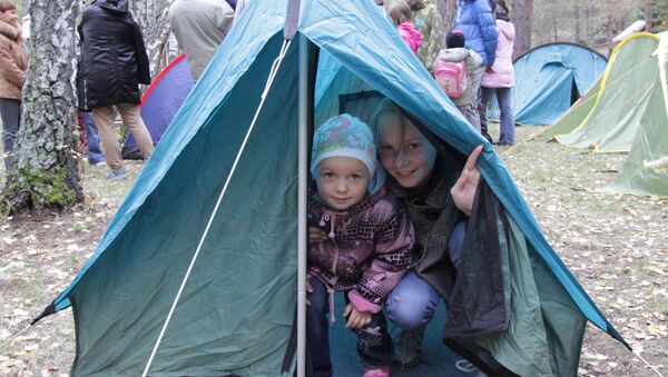 Семейный палаточный лагерь в Омске 