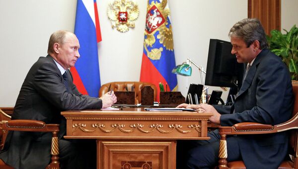 Встреча президента РФ В.Путина с А.Ткачевым