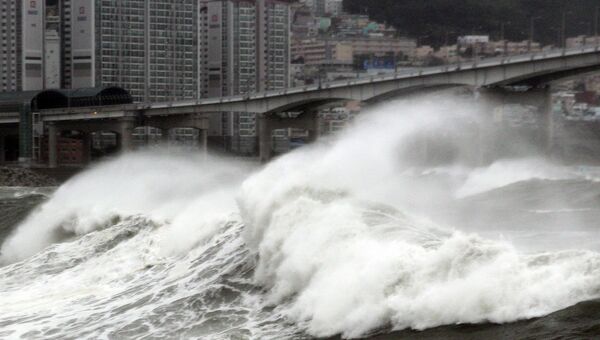 Последствия тайфуна Болавен в Южной Корее