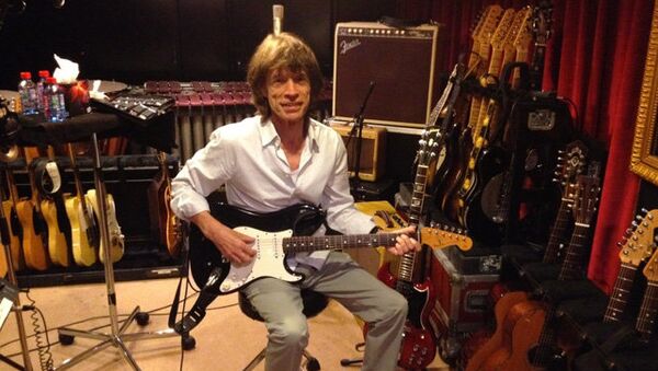 Мик Джаггер в студии работает над новым альбомом The Rolling Stones