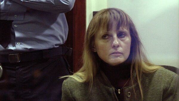 Мишель Мартен, бывшая жена и сообщница осужденного убийцы и педофила Марка Дютру, в зале суда