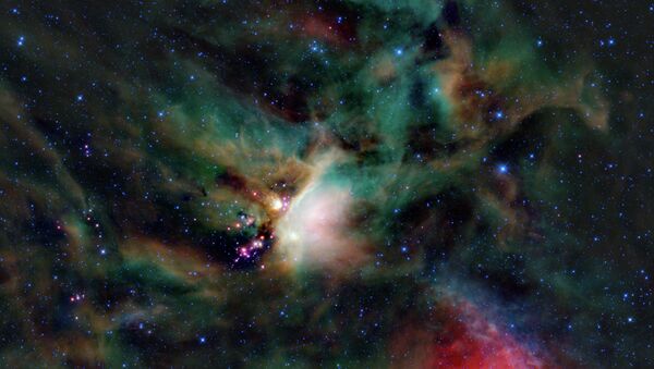 Регион звездообразования в созвездии Змееносца, где находится звезда IRAS 16293-2422