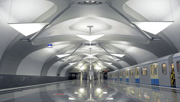 Станция Калининской линии Московского метрополитена Новокосино, архивное фото