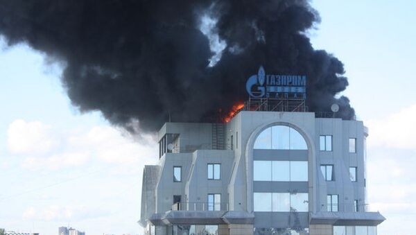 Петербург пожар горящее здание 