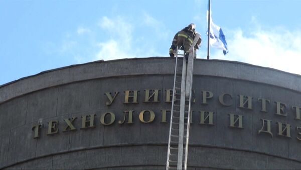 Пожар в здании Санкт-Петербургского Государственного университета технологии и дизайна