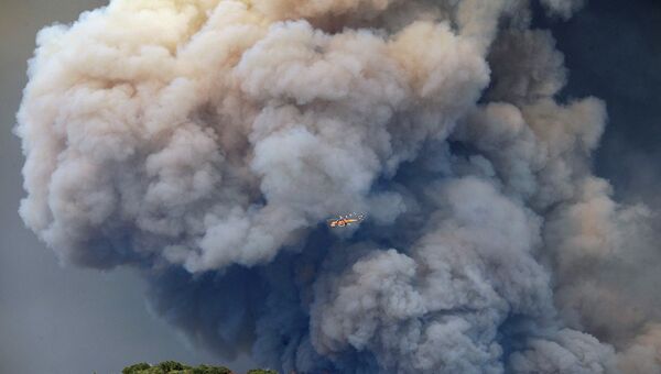 Лесной пожар на юге Калифорнии