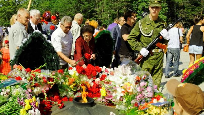 Сахалин. Мероприятия в день окончания Второй мировой войны