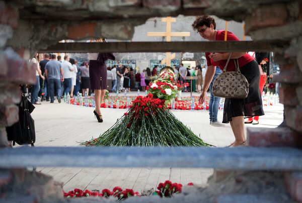 Акция памяти, посвященная восьмой годовщине теракта в Беслане