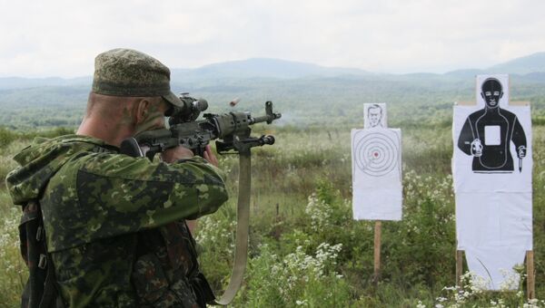 Учебно-методические занятия мотострелковой бригады в Чечне