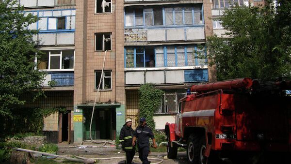Врыв газа в девятиэтажном доме в Харькове