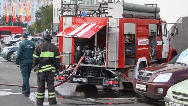 Пожарные учения в Зеленограде