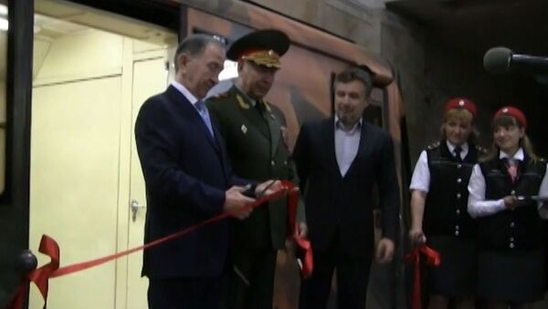 В столичном метро появился поезд, посвященный Бородинской битве