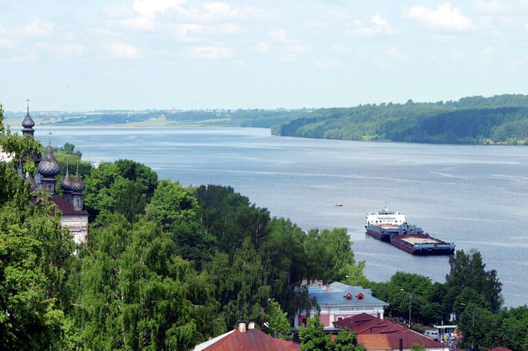 Река Волга в городе Плес Ивановской области