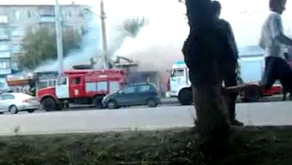 В центре Челябинска на День города произошел пожар