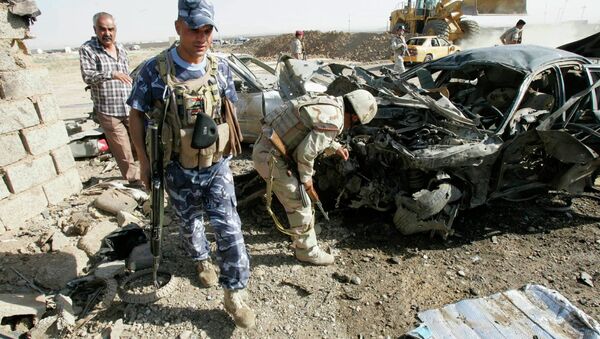 На месте взрыва в иракском Киркуке 9 сентября