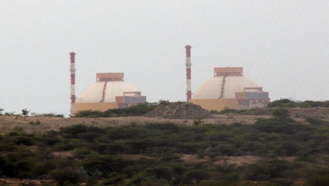 АЭС «Куданкулам» на юге Индии. Архивное фото