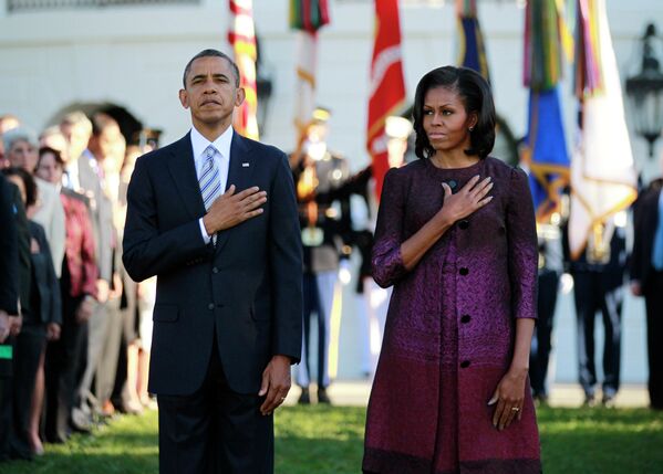Барак и Мишель Обамы почли память жертв 11 сентября
