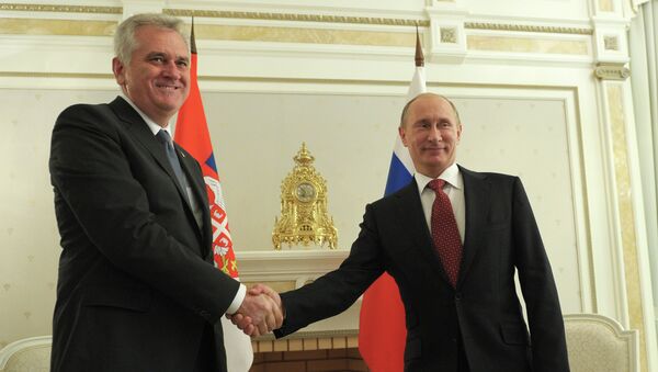 Президент России встретился с президентом Сербии в Сочи. Архив