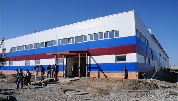 Строительство крытого катка в Татарске 
