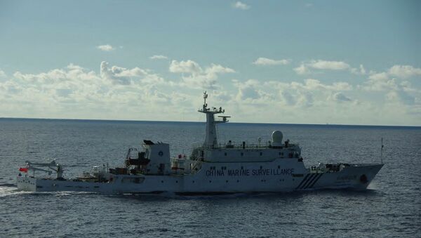 Патрульный корабль КНР в районе спорных островов Сенкаку