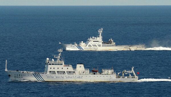 Патрульные корабли КНР в районе спорных островов Сенкаку