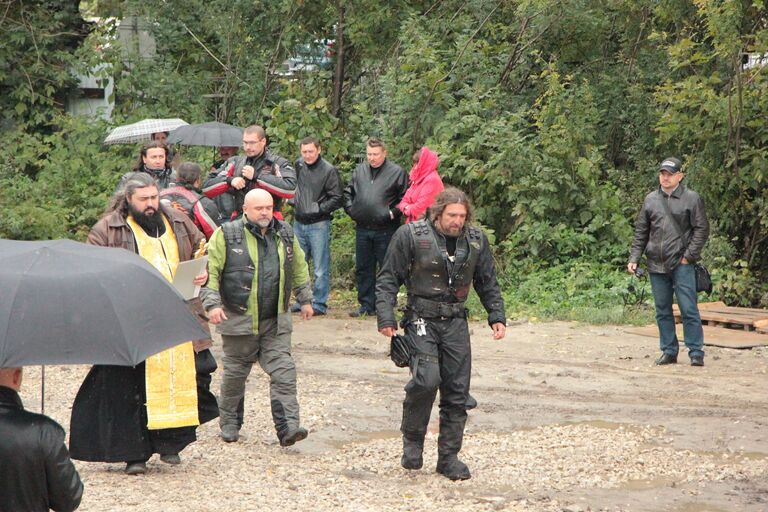 Крестный ход на байках: Ночные волки привезли икону в Ногинск