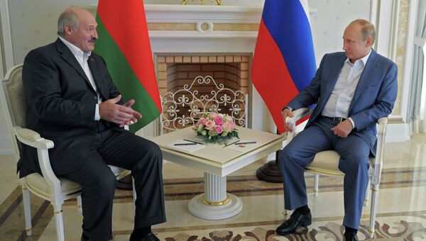 В.Путин встретился с А.Лукашенко