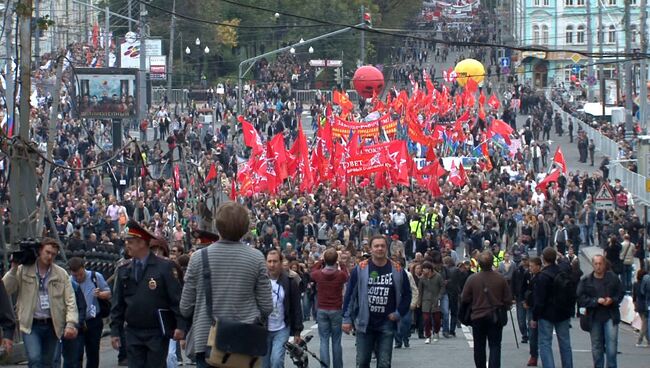 Шествие и митинг оппозиции в Москве 15 сентября