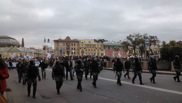 Марш миллионов в Петербурге