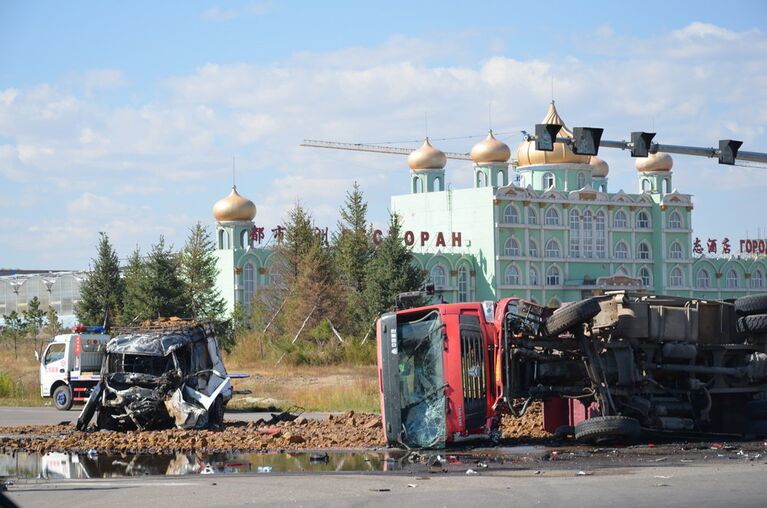 ДТП с участием Газели, перевозившей российских туристов, в китайском городе Маньчжурия