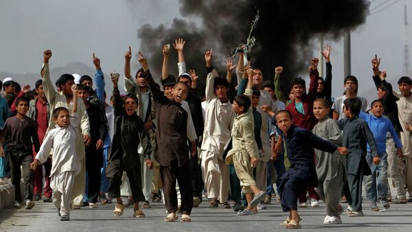 Демонстрация против фильма Невиновность мусульман в Кабуле, Афганистан