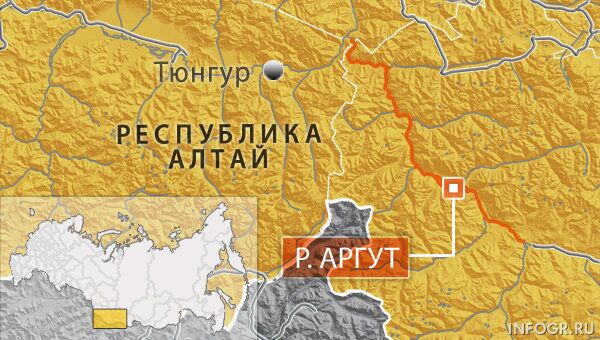 Карта Республики Алтай